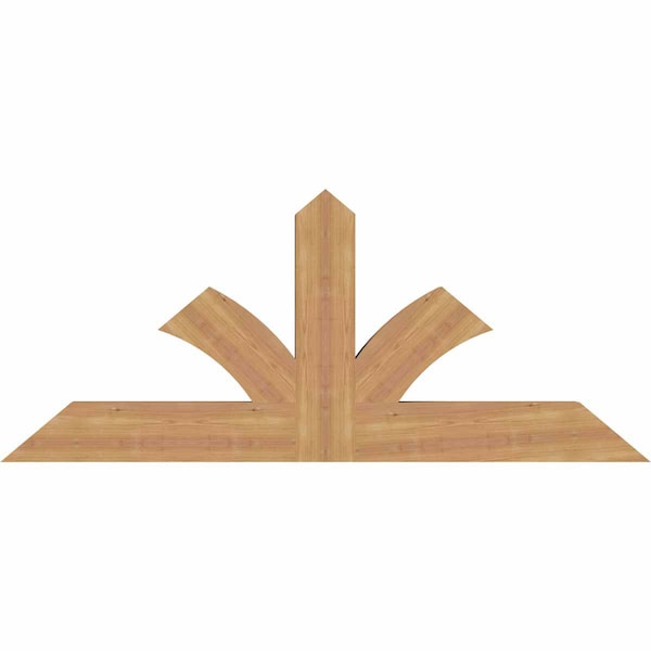 Ekena Millwork Richland Timber Gable Bracket, Western Red Cedar, 60"W x 25"H x 3 1/2"D x 5 1/2"F, 10/12 Pitch GBW060X25X0406RIC00SWR - main